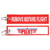 Brelok / Zawieszka do kluczy - REMOVE BEFORE FLIGHT - PILOT