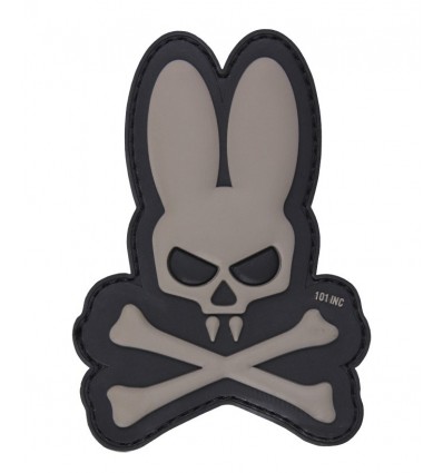 101 Inc. - Naszywka Skull Bunny - 3D PVC - Szary