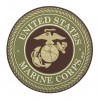 101 Inc. - Naszywka United States Marine Corps - 3D PVC - Zielony / Brązowy