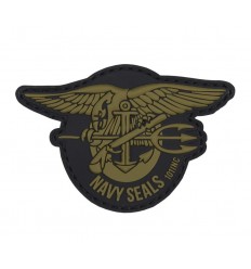101 Inc. - Naszywka Navy Seals - 3D PVC - Green