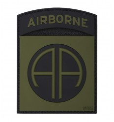 101 Inc. - Naszywka 82nd US Airborne Division - 3D PVC - Zielony