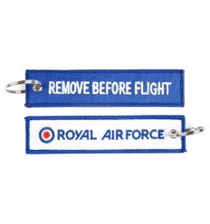 Brelok / Zawieszka do kluczy - REMOVE BEFORE FLIGHT - Royal Airforce - Niebieski