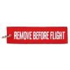 Brelok / Zawieszka do kluczy - REMOVE BEFORE FLIGHT - Large - Czerwony