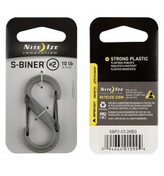 Nite Ize - Karabinek S-Biner 2' Plastic Black Gate - Foliage Green -SBP2-03-26BG