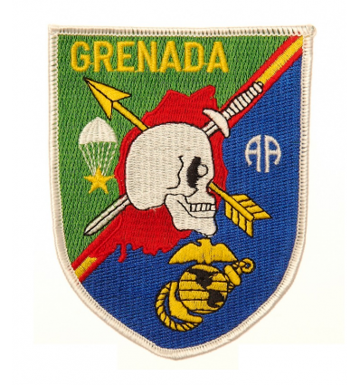 Patch - Naszywka GRENADA /Pamiątkowa- Inwazja na Grenadę/ - Full Color