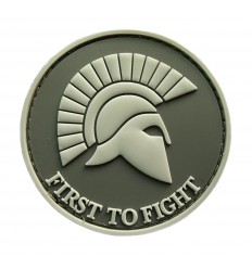 Mtac - Naszywka FIRST TO FIGHT - Grey