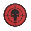101 Inc. - Naszywka Punisher sight - 3D PVC - Czerwony