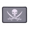 101 Inc. - Naszywka Punisher Pirate Navy Seals - 3D PVC - Szary