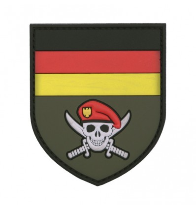 101 Inc. - Naszywka German Commando Skull - 3D PVC - Kolor