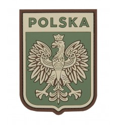 101 Inc. - Naszywka Polska Godło /wer. pilota - 3D PVC - Zielony