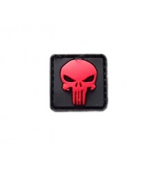 101 Inc. - Naszywka Punisher Micro Patch - 3D PVC - Red