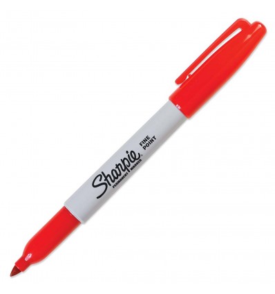 Sharpie - Marker permanentny 1.00mm - FIne Point - Czerwony - 30002