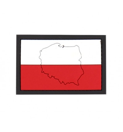 101 Inc. - Naszywka POLSKA / Poland with contour - 3D PVC