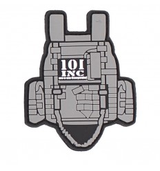 101 Inc. - Naszywka Tactical Vest - 3D PVC - Szary