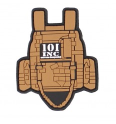 101 Inc. - Naszywka Tactical Vest - 3D PVC - Brązowy