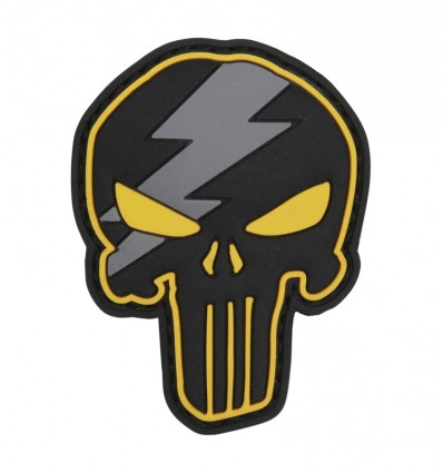 101 Inc. - Naszywka Punisher Thunder - 3D PVC - Żółty