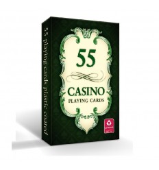 Cartamundi - Karty do gry CASINO 55 - Rewers zielony - 55 kart