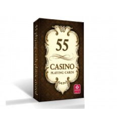 Cartamundi - Karty do gry CASINO 55 - Rewers brązowy - 55 kart