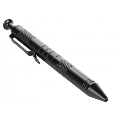 Mtac - Długopis taktyczny CLIKKER - Self Defen Tactical Pen -  Metal Gray - MTPEN02