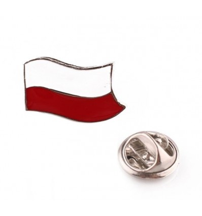Wpinka / Odznaka - FLAGA - Biało Czerwony - PINS1741