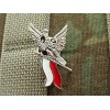 Wpinka / Odznaka - FLAGA ORZEŁ - Biało Czerwony - PINS1742