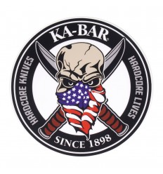 Ka-Bar - Naklejka SKULL Sticker