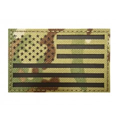 MALAMUT - Naszywka US Flag / USA Flaga - Laser Cordura - rzep - MultiCam