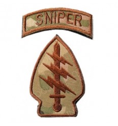 101 Inc. - Naszywka US Army Special Forces - Sniper - rzep - MultiCam