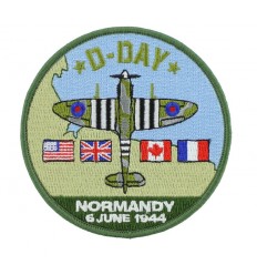 101 inc. - Naszywka pamiątkowa D-Day Spitfire - Wyszywana - Termoprzylepna