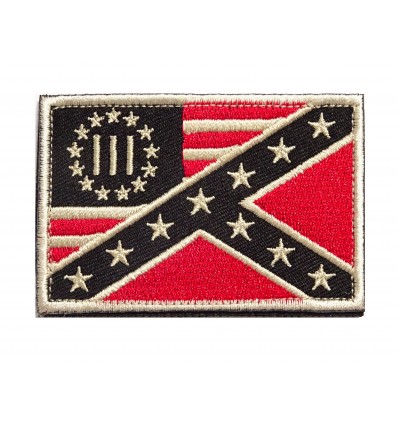 MALAMUT - Naszywka US Flag - Betsy Ross / Confederate Flag