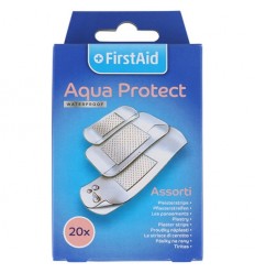 FirstAid - Plastry z opatrunkiem - wodoodporne AQUA PROTECT  - 20 sztuk - różne rozmiary