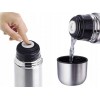 Schou - Termos HOT / COLD Vacuum Flask - Stalowy - 1 Litr
