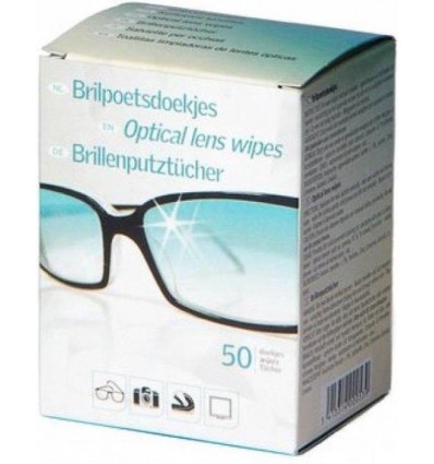 Borval - Chusteczki do czyszczenia okularów / optyki - Optical lens wipes - 50 sztuk