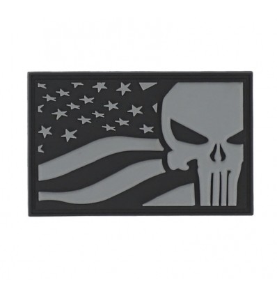 101 Inc. - Naszywka PUNISHER USA Flag - Grey