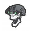 101 Inc. - Naszywka Night vision skull white - 3D PVC