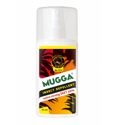Mugga - Preparat odstrzaszający owady Kleszcze Komary Meszki - 50% DEET - Spray - 75ml