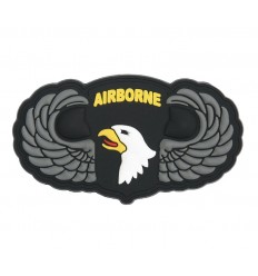 101 Inc. - Naszywka 101st Airborne SIlver WIngs - 3D PVC