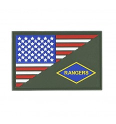 101 Inc. - Naszywka Rangers Half US FLAG - 3D PVC