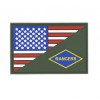 101 Inc. - Naszywka Rangers Half US FLAG - 3D PVC