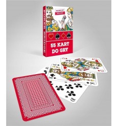 Cartamundi - Karty do gry - 55 kart - Poker Bridge - Czerwony