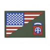 101 Inc. - Naszywka 82nd Airborne half flag - 3D PVC