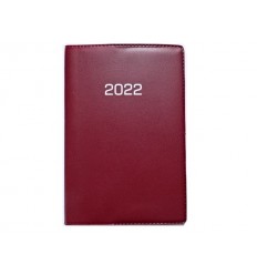 CALENDAR - Kalendarz kieszonkowy - KALENDARZYK 2022 Rok - A7 - A7036B - Bordowy