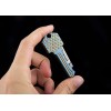 EDC - Nóż składany Key Knife Titanium Handle - KKT - Blue Metalic