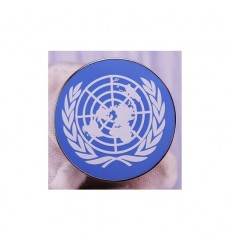 Oficjalny znaczek / Wpinka Odznaka - ONZ - Metal emaliowany