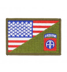 101 Inc. - Naszywka 82nd Airborne half flag