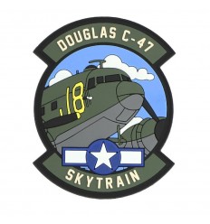 101 Inc. - naszywka Douglas C-47 - 3D PVC - rzep