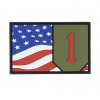 101 Inc. - Naszywka 1st INFANTRY DIVISION BIG RED ONE - 3D PVC - US Flag