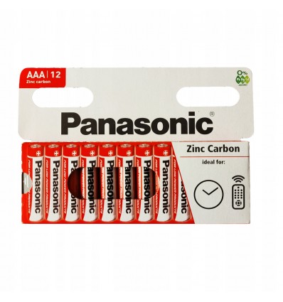 Panasonic - Bateria cynkowa-węglowa AAA R3 1,5V - Zestaw 12 sztuk