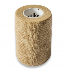 yellowBAND - Bandaż kohezyjny 7cm x 4,5metra - Samoprzylepny - Kolor cielisty