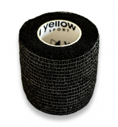 yellowBAND - Bandaż kohezyjny 5cm x 4,5metra - Czarny